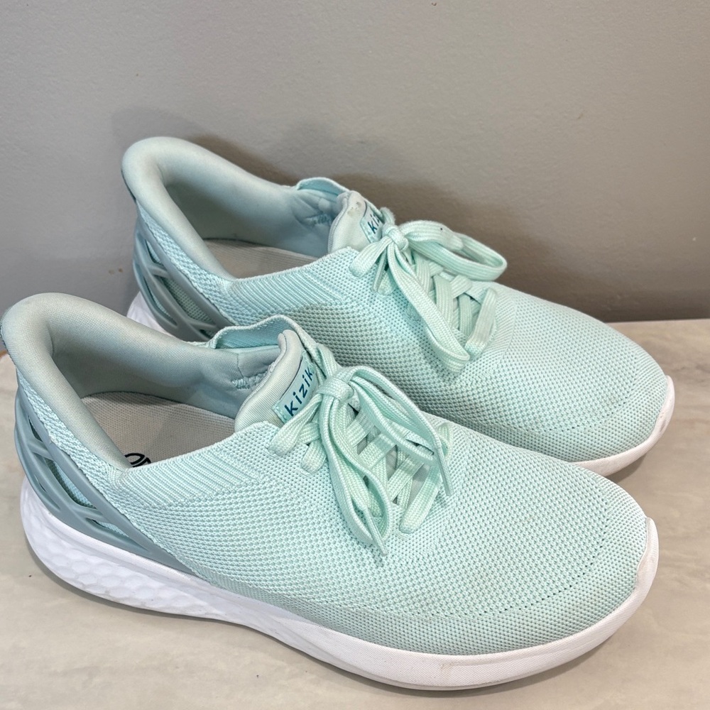 Kizik Athens Handsfree Slip On Women's Athletic  Mint Sneakers Size 8 Wide - Picture 5 of 12